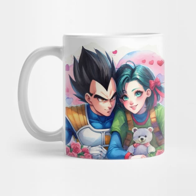 Vegeta & Bulma Valentine's Day by AlmostMaybeNever